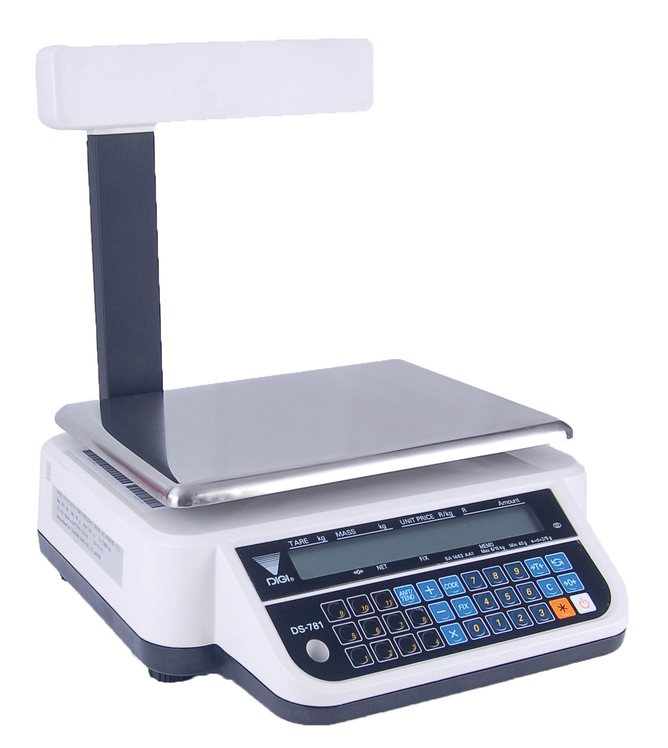 RETAIL SCALE ELECTRONIC - 6/15KG (2/5GR) INCL POLE