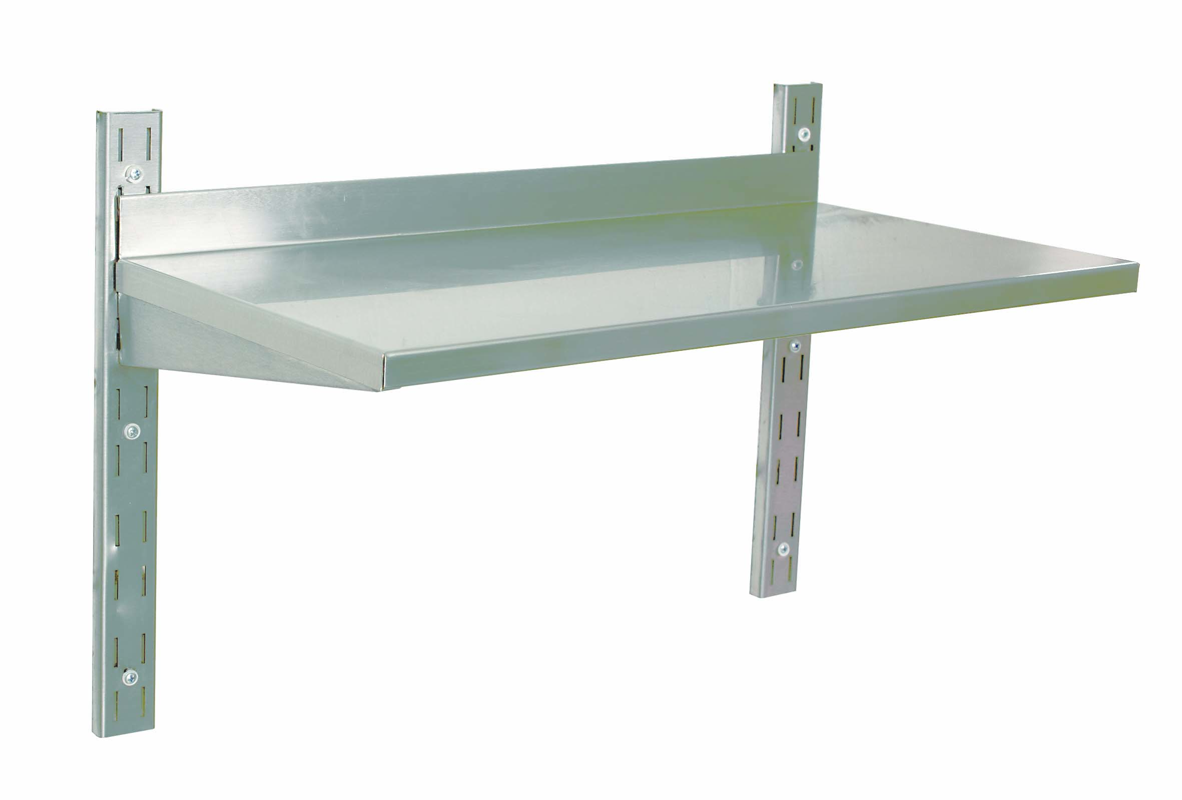 S/STEEL WALL SHELVING SINGLE - 600 x 300mm