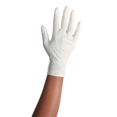 DISPOSABLE LATEX GLOVES - POWDER FREE - PACK OF 100