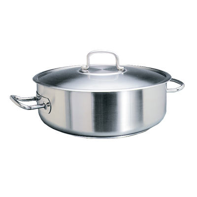 POT S/STEEL LOW CASSEROLE -  4LT